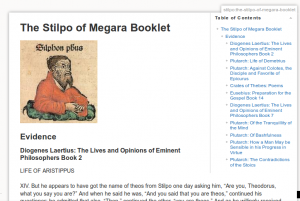 Stilpo of Megara Booklet